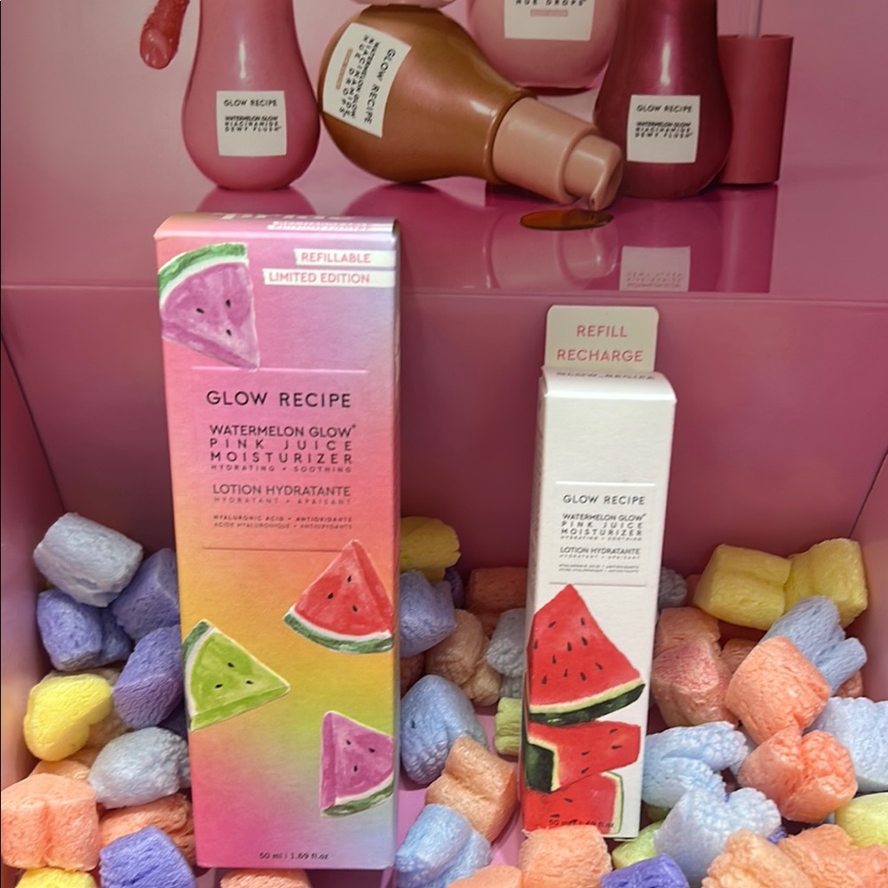 Glow Recipe Watermelon Glow Pink Juice Moisturizer Hydrating Soothing set